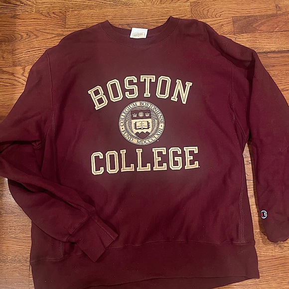 Champion Maroon Boston College Sweatshirt - Picture 1 of 2